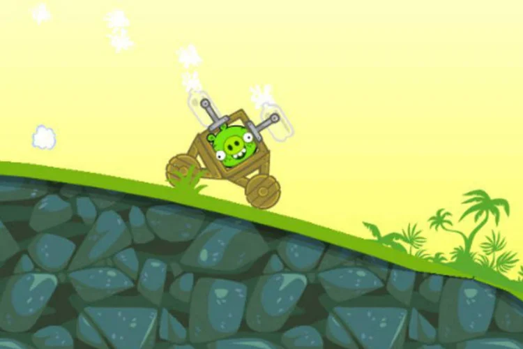 
	Tela de Bad Piggies, novo jogo da Rovio, criadora de Angry Birds: game&nbsp;&eacute; a nova tentativa da companhia para renovar sua franquia mais popular
 (Divulgação/Facebook)