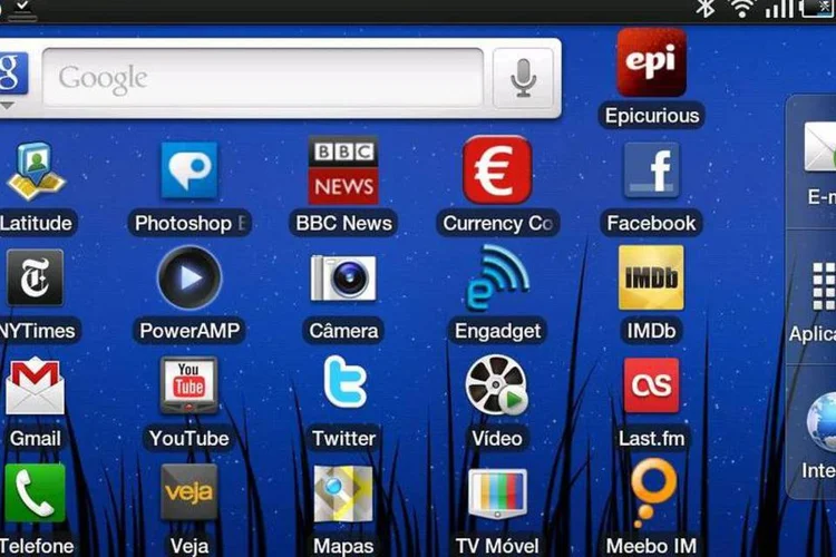 tela do Galaxy Tab (EXAME.com)