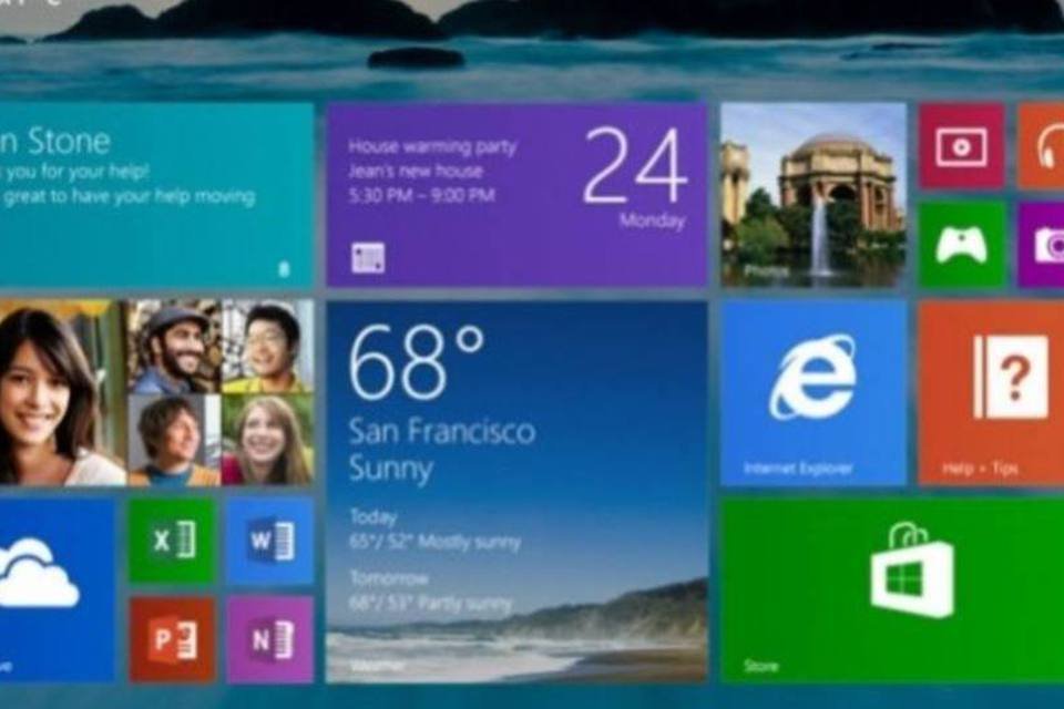 
	Tela do Windows 8.1, que ter&aacute; o bot&atilde;o &quot;Iniciar&quot; de volta
 (Divulgação)