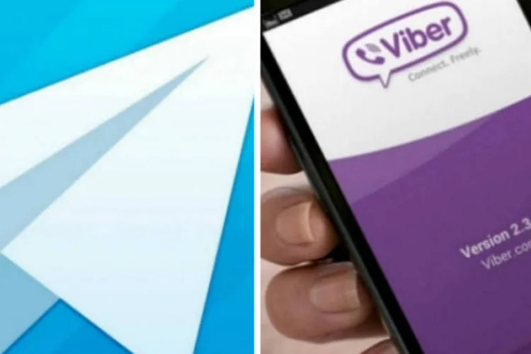 Telegram e Viber: post do Viber mencionou supostos problemas de segurança do Telegram (Divulgação e Javier Domínguez Ferreiro/Flickr/Viber app)