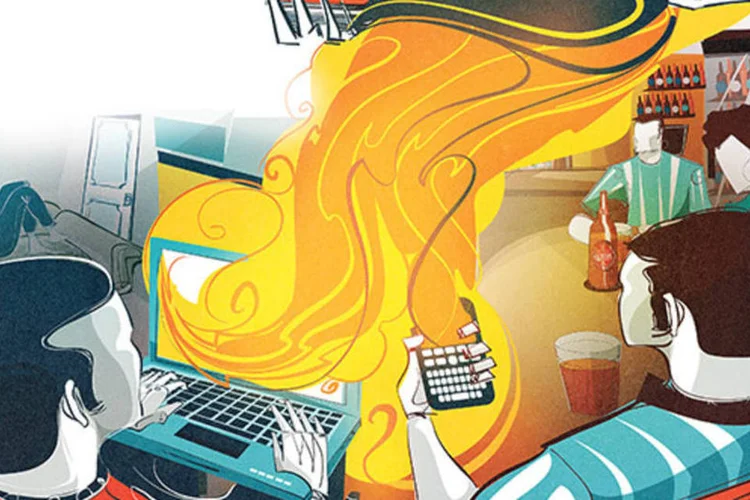 Teletrabalho - Muito barulho por nada (Ilustração: Denis Freitas)