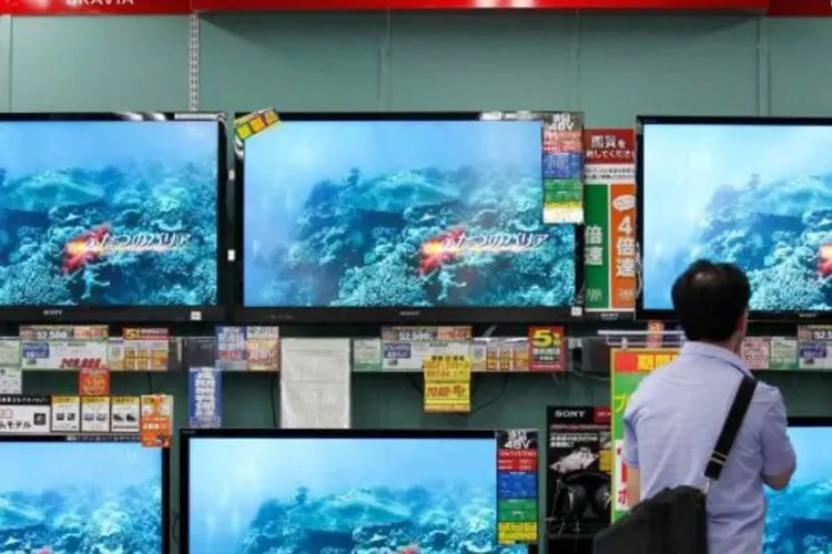 TVs da Sony expostas em uma loja (Kim Kyung-Hoon/Reuters)
