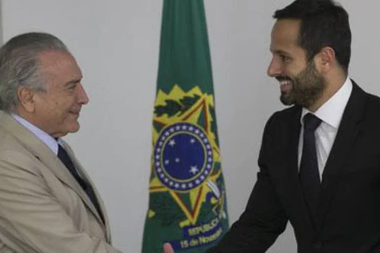 Michel Temer e Marcelo Calero (Fabio Rodrigues Pozzebom/Agência Brasil)