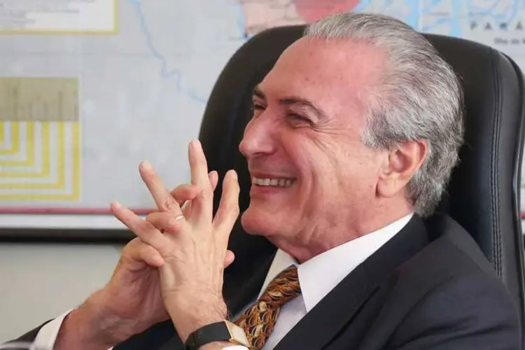 
	Michel Temer: o novo lema vai substituir o &quot;O Brasil: P&aacute;tria Educadora&quot; criado pelo governo Dilma Rousseff
 (ASCOM/VPR)