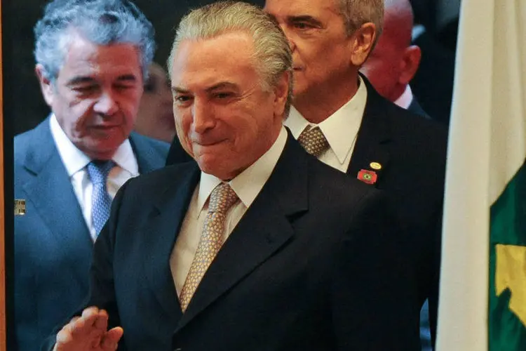
	Michel Temer foi homenageado pelos 30 anos da primeira delegacia da mulher no Estado
 (José Cruz/ Agência Brasil)