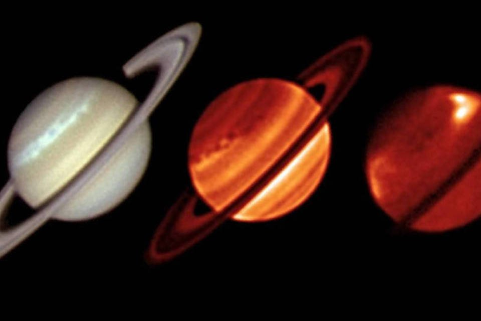 NASA fotografa tempestade gigante em Saturno