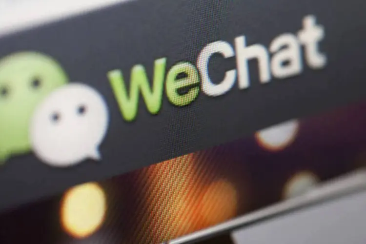 WeChat, da Tencent: ações da empresa, que tem o grupo sul-africano Naspers como acionista, subiram cerca de 48% em 2013 (Bloomberg)