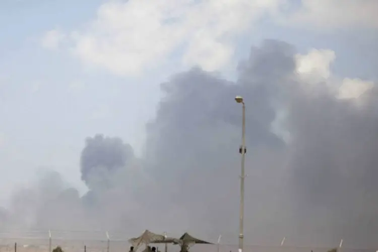 
	Ataque em Gaza: cerca de 20 pessoas, a maioria de origem austr&iacute;aca e turca, invadiram o campo
 (Getty Images)