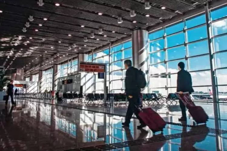 Novo terminal do aeroporto de Guarulhos, em São Paulo: a obra, entregue em dois anos e meio, amplia em 40% o tráfego  anual de passageiros (Andre Lessa/EXAME/Site Exame)