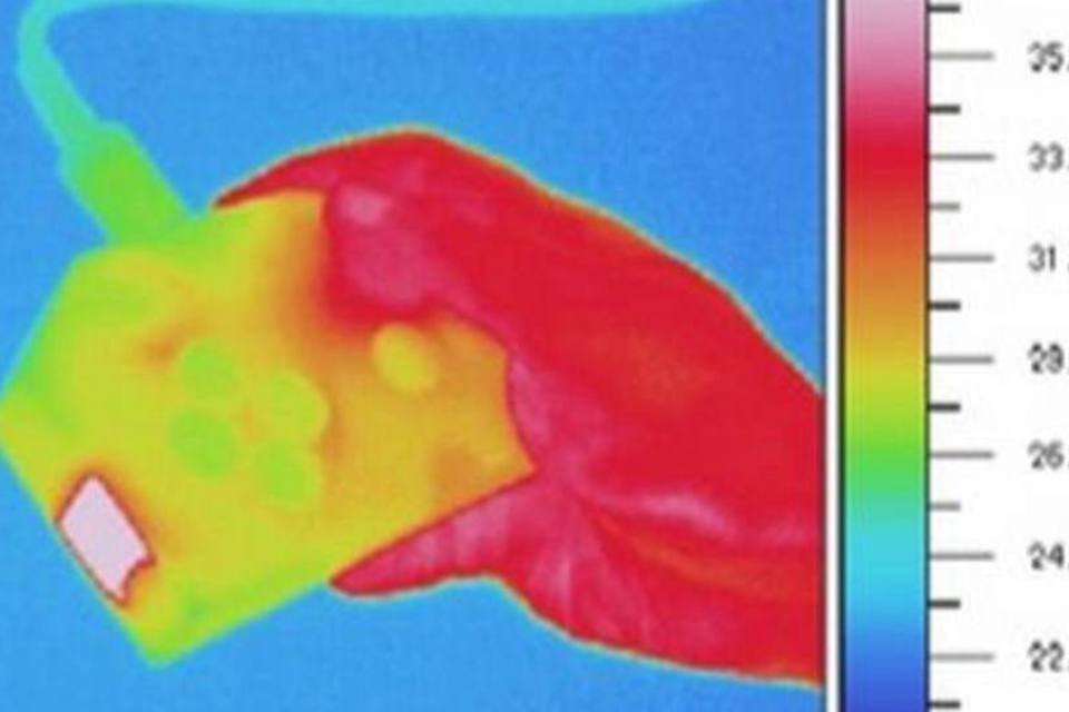 Controle de videogame simula temperatura de jogo