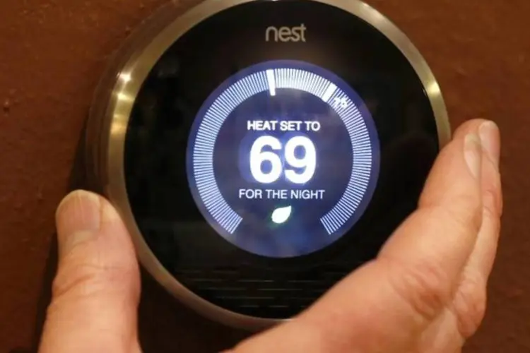 
	Nest: termostato dom&eacute;stico que pode ser controlada pelo iPhone
 (Getty Images)
