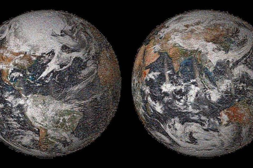 NASA divulga autorretrato da Terra montado com selfies