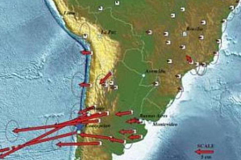 Terremoto mudou cidades de lugar