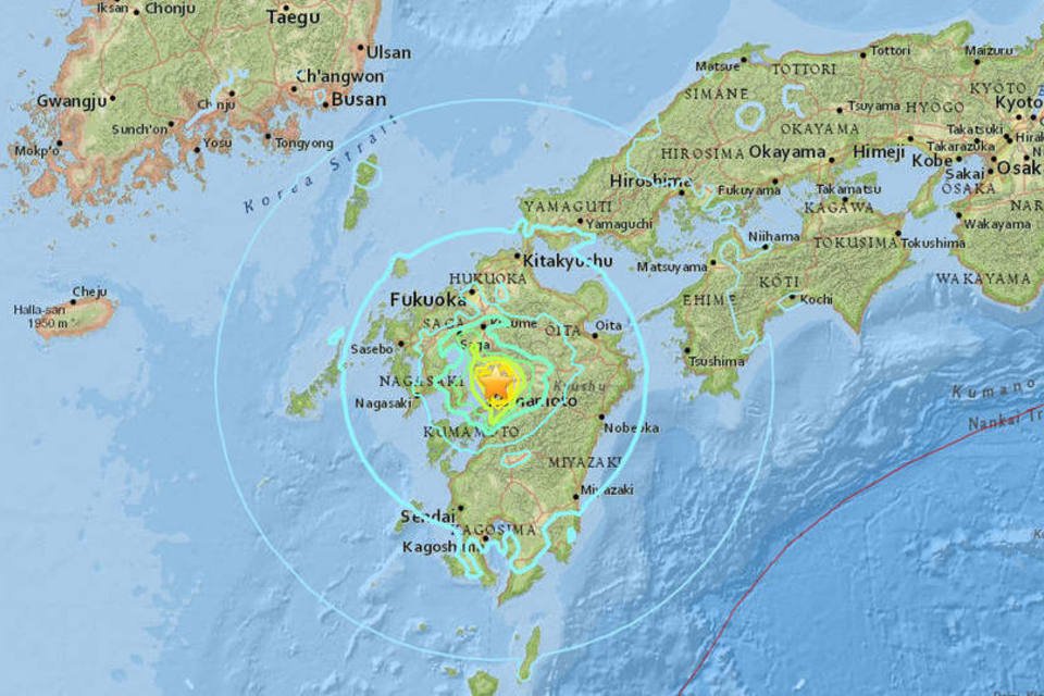 Forte terremoto atinge sudoeste do Japão