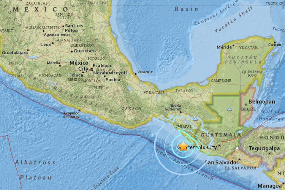 Tremor de 6 graus na escala Richter atinge litoral mexicano