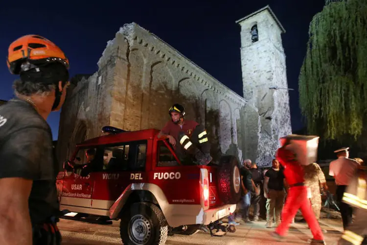 
	Amatrice: al&eacute;m disso, outras 368 tinham ficado feridas no tremor que atingiu o centro do pa&iacute;s
 (Stefano Rellandini / Reuters)