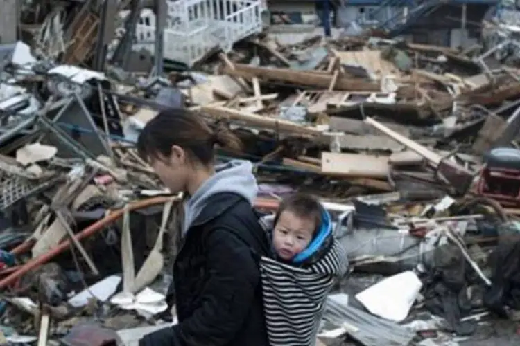 
	Terremoto no Jap&atilde;o: o desastre deixou 18.000 mortos e desaparecidos
 (Fred Dufour/AFP)
