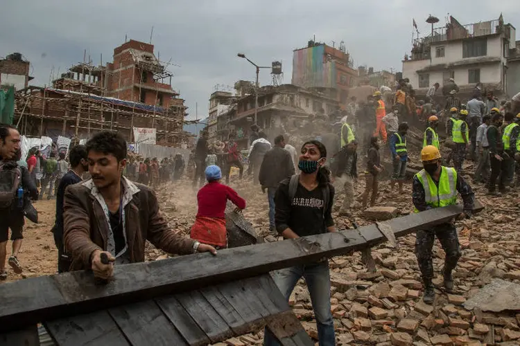
	Nepal: o terremoto de s&aacute;bado foi o pior a atingir o pa&iacute;s em 80 anos e o n&uacute;mero de mortos pode ser ainda maior
 (Getty Images)
