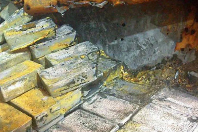 Descoberta: tesouro em prata foi encontrado em navio afundado durante a Segunda Guerra Mundial (HO/AFP)