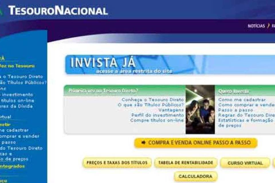 Vendas de títulos públicos online atingem menor nível do ano