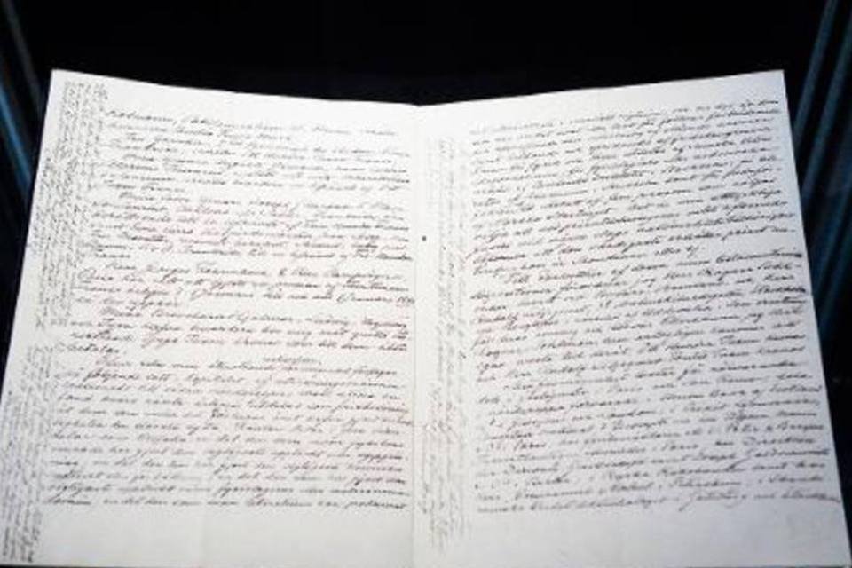 Testamento de Alfred Nobel é exibido pela primeira vez