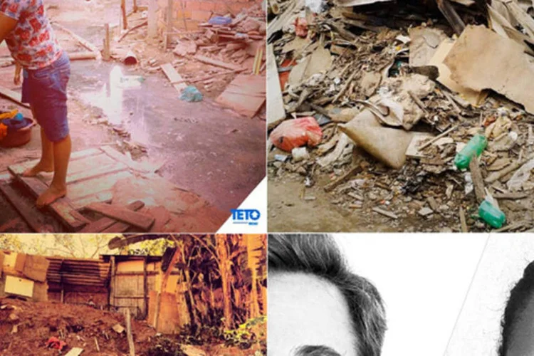 Fotos feitas para a campanha: durante 24 horas, celebridades irão emprestar suas contas na rede social de fotos para algum morador de uma comunidade carente (Reprodução)