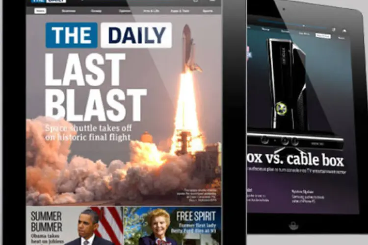 The Daily: lançado em 2011, última edição do primeiro jornal digital exclusivo para tablets será veiculada no dia 15 de dezembro (Reprodução/Exame.com)