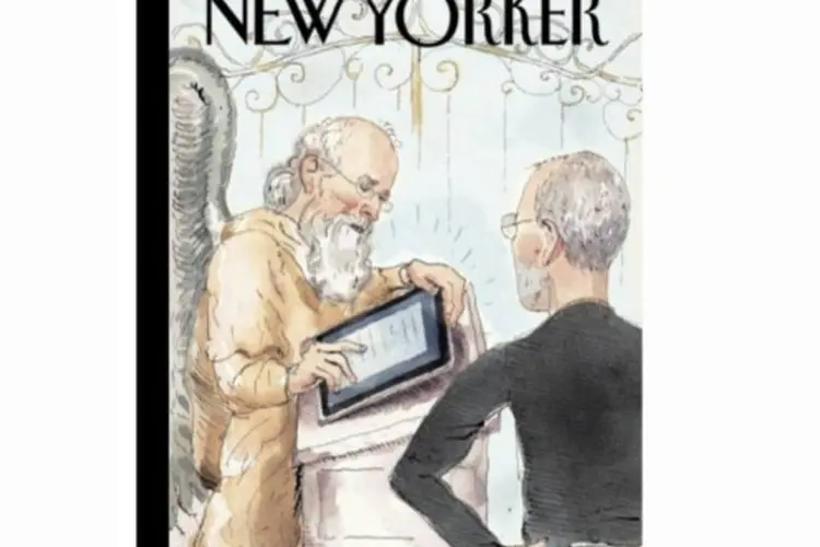 Capa da The New Yorker com Steve Jobs (Reprodução)