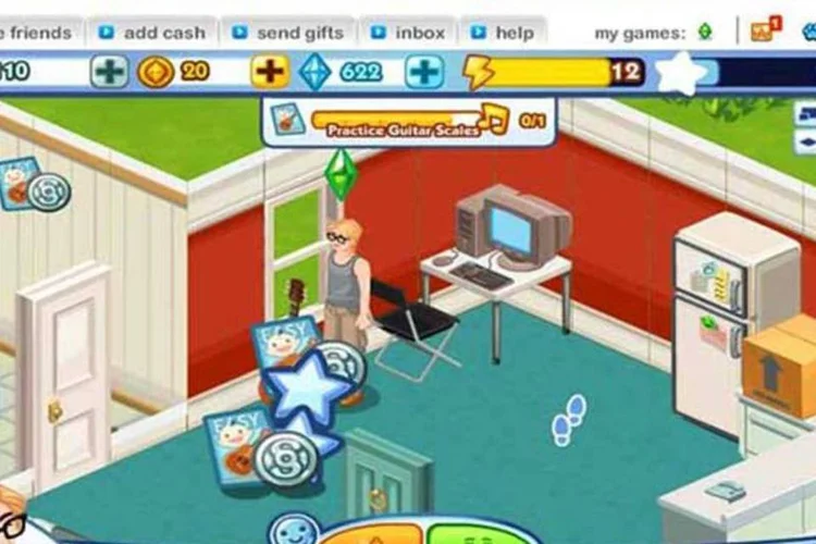 The Sims Social, versão do jogo específica para o Facebook, combina ficção com interação real na rede (Reprodução)