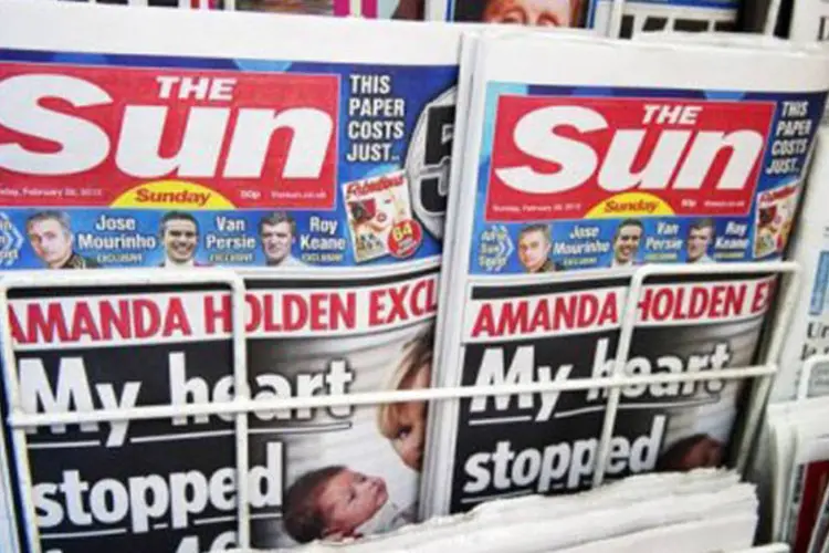 
	The Sun: o tabloide se apoiou em duas fontes que citavam uma conversa da rainha com um grupo de pol&iacute;ticos em que a monarca teria afirmado: &quot;n&atilde;o entendo a Europa&quot;
 (Miguel Medina/AFP)