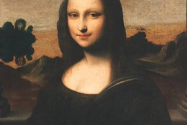 Retrato conhecido como a Mona Lisa de Isleworth: o quadro é um pouco maior do que o da Gioconda, suas cores são mais vivas e retratam uma moça "mais jovem" (AFP)