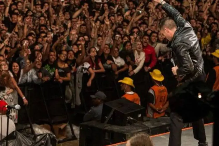 
	A banda The Killers tocou ontem no Lollapalooza 2013 para 52 mil pessoas
 (Divulgação)
