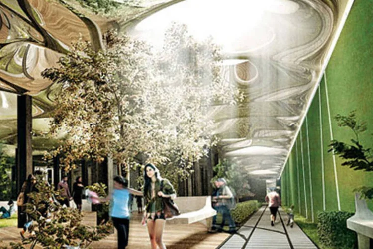Projeto de parque subterrâneo em estação abandonada  (RAAD Studio)