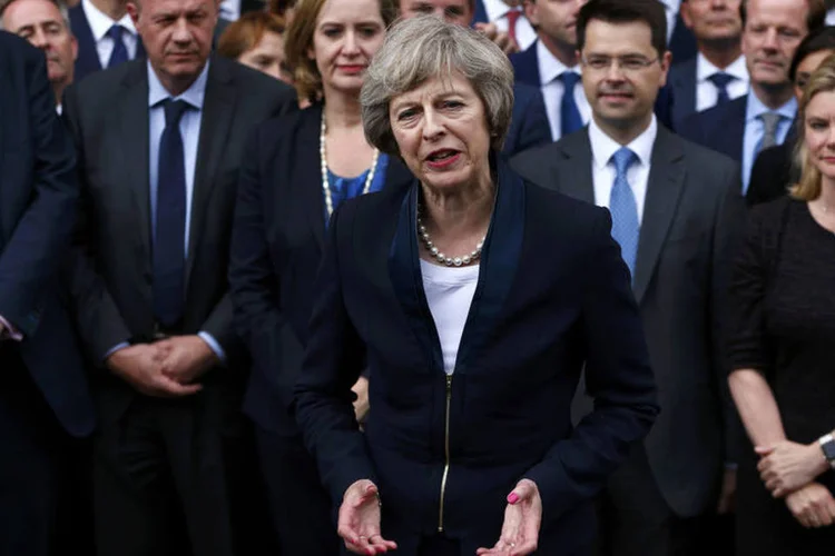 
	Theresa May: ela reiterou que trabalhar&aacute; para conseguir &quot;o melhor acordo&quot; com Bruxelas para que o pa&iacute;s deixe a Uni&atilde;o Europeia
 (Neil Hall / Reuters)