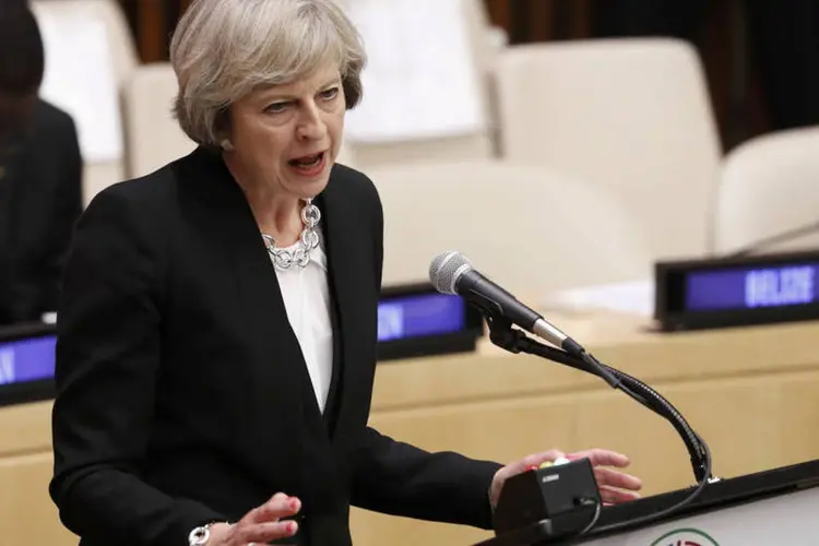 Theresa May: primeira-ministra afirmou que o Brexit foi uma chamada de atenção de que "o capitalismo e a globalização não estão funcionando para todo o mundo" (Lucas Jackson / Reuters)