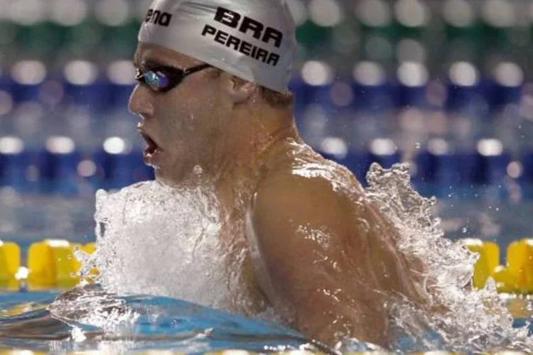Thiago Pereira: ''Ter ficado em quarto lugar, assim como em Pequim, demonstra o quão competitiva é esta prova'' (Al Bello/Getty Images)