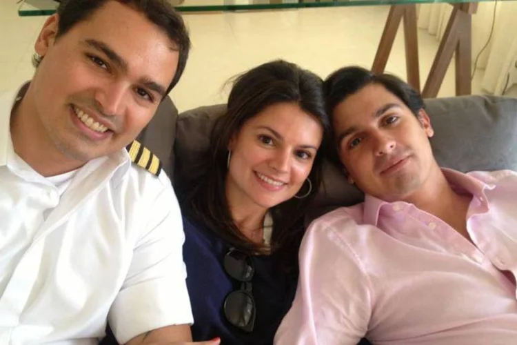 
	Thomaz, Sophia e Geraldo, filhos do governador de SP
 (Reprodução/Facebook/Geraldo Alckmin)