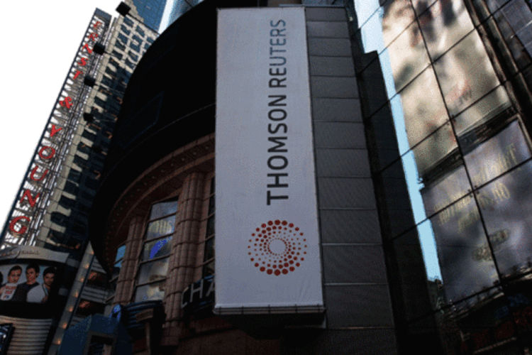 
	Thomson Reuters: lucro l&iacute;quido do segundo trimestre foi de 281 milh&otilde;es de d&oacute;lares, ou 0,33 d&oacute;lar por a&ccedil;&atilde;o
 (Getty Images)