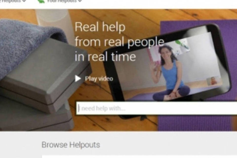 Serviço Google Helpouts resolverá dúvidas em tempo real