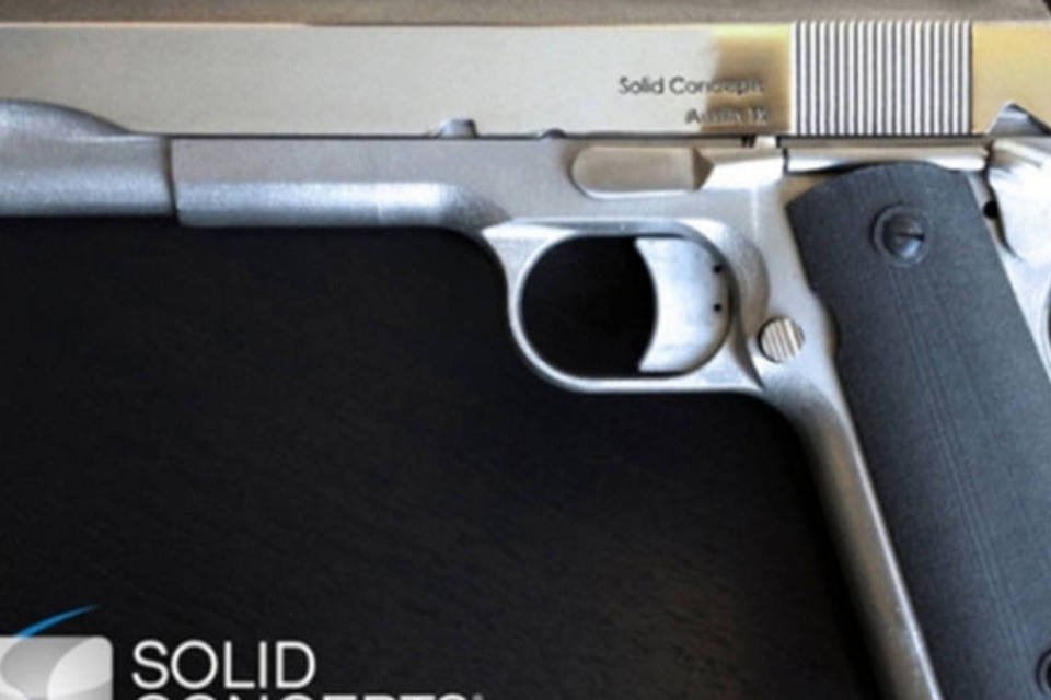Arma de metal impressa em 3D dispara mais de 50 tiros