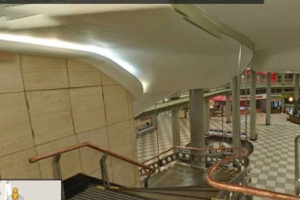 Street View inclui imagens de aeroportos e estações de trem