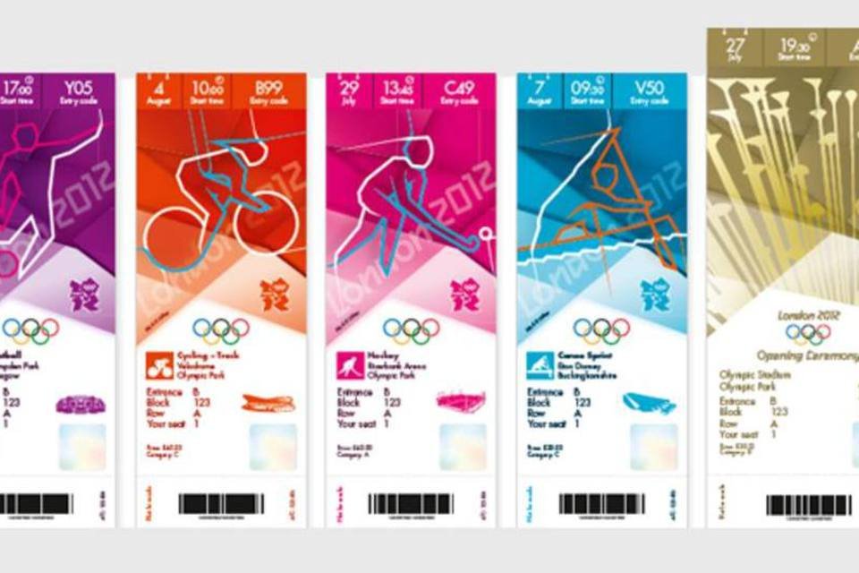 Divulgado desenho dos ingressos para Olimpíadas de Londres