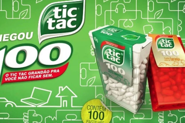 
	&nbsp;Tic Tac 100: para participar, basta entrar na fan page da marca , acessar o aplicativo e enviar seu v&iacute;deo de at&eacute; cinco segundos compartilhando a caixinha de Tic Tac 100
 (Divulgação)
