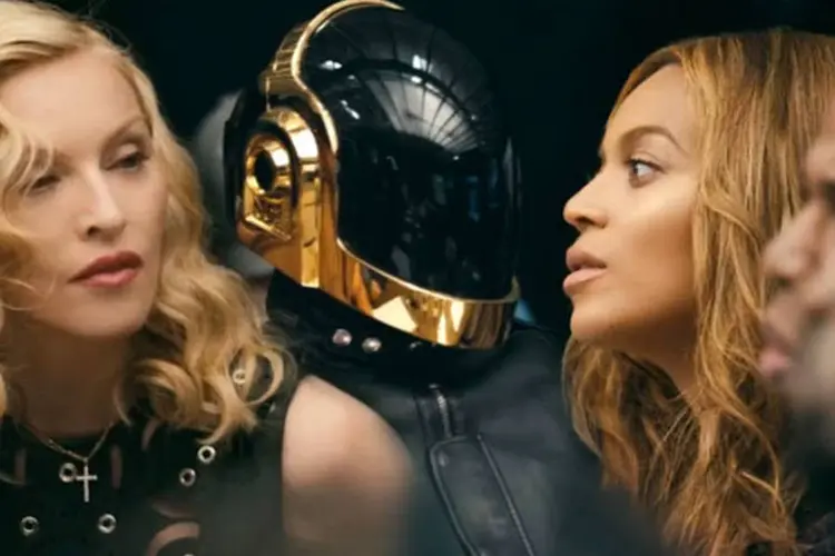 Madonna, Daft Punk e Beyoncé: parceria no projeto Tidal (Reprodução)