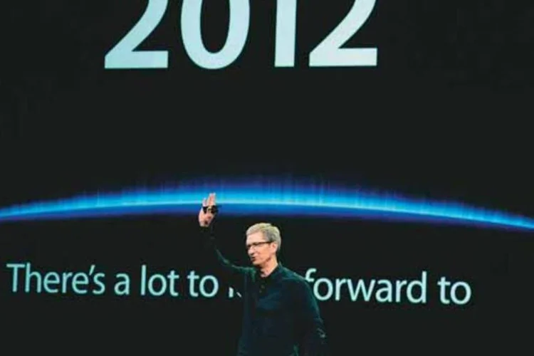 Tim Cook, da Apple: nos próximos meses, carteira cheia de lançamentos (Kevork Djansezian/Getty Images)