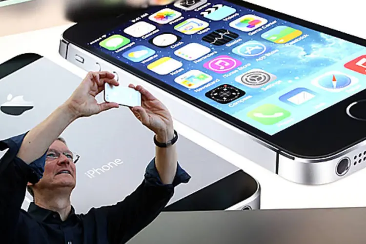 Tim Cook: com novo iPhone, o CEO da Apple poderá ver suas fotos em uma tela maior (Justin Sullivan/Getty Images)