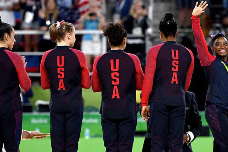 Time feminino de ginastica artística que representou os Estados Unidos (David Ramos/Getty Images)