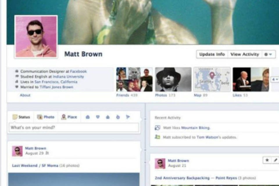Facebook abre inscrições para novo perfil
