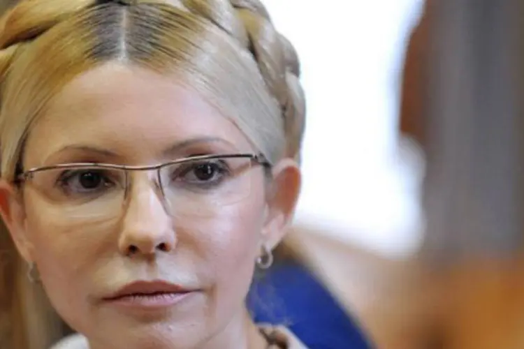 A defesa de Yulia Timoshenko recebeu a decisão com gritos de "vergonha"
 (Sergei Supinsky/AFP)