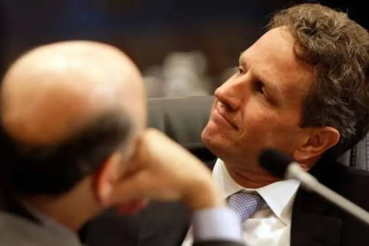 Timothy Geithner, secretário do Tesouro dos EUA: G8 deve apoiar a transição no mundo árabe (Chung Sung-Jun/Getty Images)